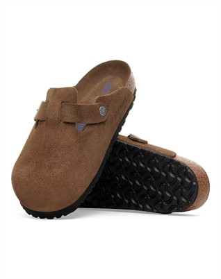 Boston Suede Leather Sandal - Dark Tea Tonal
